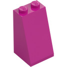 LEGO Magenta Skråning 2 x 2 x 3 (75°) (Solide knotter) (98560)