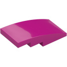 LEGO Magenta Slope 2 x 4 Curved (93606)