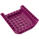 LEGO Magenta Slope 8 x 8 x 2 Curved Inverted Double (54091)