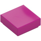 LEGO Magenta Tile 1 x 1 med Rille (3070 / 30039)