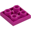 LEGO Magenta Dlaždice 2 x 2 Převrácený (11203)