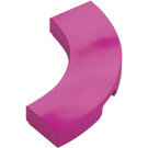 LEGO Magenta Tile 3 x 3 Curved Corner (79393)