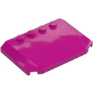 LEGO Magenta Wedge 4 x 6 Curved (52031)