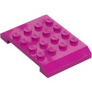 LEGO Magenta Cuneo 4 x 6 x 0.7 Doppio (32739)