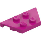 LEGO Magenta Wig Plaat 2 x 4 (51739)