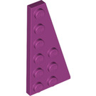 LEGO Magenta Wedge Plate 3 x 6 Wing Right (54383)
