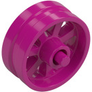 LEGO Magenta Roue Jante Ø14.6 x 6 avec Rayons et Stub Axles (50862)