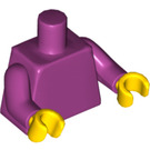 LEGO Magenta Woman Minifig Torso (973 / 76382)
