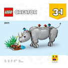 LEGO Majestic Rhino Set 31171 Instructions