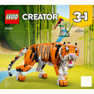 LEGO Majestic Tiger Set 31129 Instructions