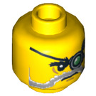 LEGO Major Quinton Steele Head (Recessed Solid Stud) (3626 / 10411)