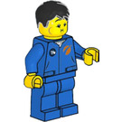 LEGO Man Astronaut i Blå Flight Kostym Minifigur