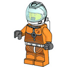 LEGO Mannelijk Astronaut in Oranje Ruimte Pak Minifiguur