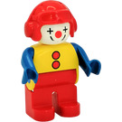 LEGO Male Clown avec rouge Aviateur Casque Duplo Figure