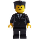 LEGO Male in Suit with Flat-Top Hair Minifigure