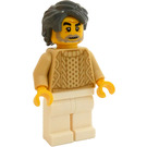 LEGO Mannelijk in Zandbruin Trui Minifiguur