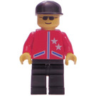 LEGO Mannelijk Rood Jasje Town Minifiguur