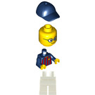 LEGO Muž Fotbal Fan - FC Barcelona (Bílá Nohy) Minifigurka