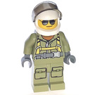 LEGO Male Volcano Explorer with Harness and Helmet Minifigure