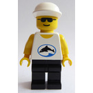 LEGO Male, White Shirt with Balck Dolphin in Blue Oval and Black Sunglasses Minifigure