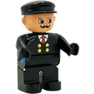 LEGO Muž s Černá Oblek Figurka Duplo