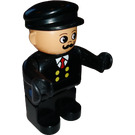 LEGO Male with black suit Duplo Figure