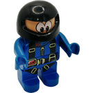 LEGO Male met Blauw Poten, Parachute Straps Duplo Figuur
