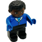 LEGO Male with Blue Top with Buttons and Tie Duplo Figure
