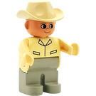 LEGO Male with Cowboy Hat Duplo Figure