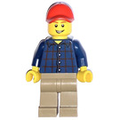 LEGO Male mit Dark Blau Shirt Minifigur
