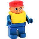 LEGO Male avec Gilet de sauvetage et rouge Casquette Duplo Figure