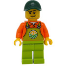 LEGO Hankøn med Lime Overalls Minifigur