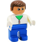 LEGO Male avec blanc Deux Button Cardigan Duplo Figure