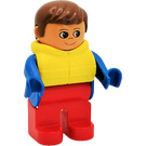 LEGO Male with Yellow Life Jacket Duplo Figure