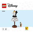 LEGO Maleficent's and Cruella De Vil's Dresses Set 43262 Instructions