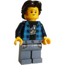 LEGO Mann - Dark Blå Checkered Jakke Minifigur