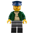 LEGO Homme - Vert Foncé Veste et Dark Bleu Chapeau Minifigurine