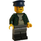 LEGO Man - Dark Green Jacket and Dark Blue Hat Minifigure