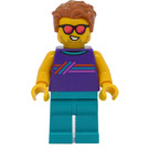 LEGO Mann - Dark Lila Weste Minifigur