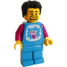 LEGO Mann im Dunkles Azur oben Minifigur