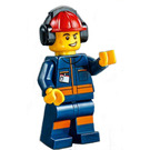 LEGO Man in Dark Blauw Jumpsuit minifiguur