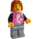 LEGO Mand i Dark Lyserød Jakke Minifigur