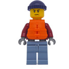 LEGO Man im Dark rot Sweatshirt Minifigur