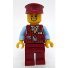 LEGO Man in Dark Rood Vest minifiguur