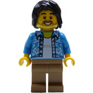 LEGO Man in Open Flower Print Shirt Minifigure