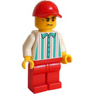 LEGO Mies sisällä Pinstripe Paita Minihahmo