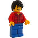 LEGO Człowiek W Plaid Koszula Minifigurka