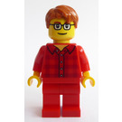LEGO Man im rot Plaid Minifigur