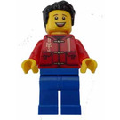 LEGO Man in Rood Shirt Minifiguur