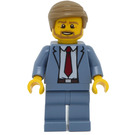 LEGO Man in Sand Blauw Suit minifiguur